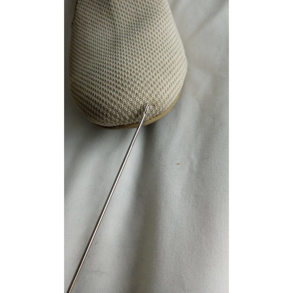 Rothys The Loafer Linen Double Stitch Beige Size W6.5 Flats Slip On - Picture 5 of 10